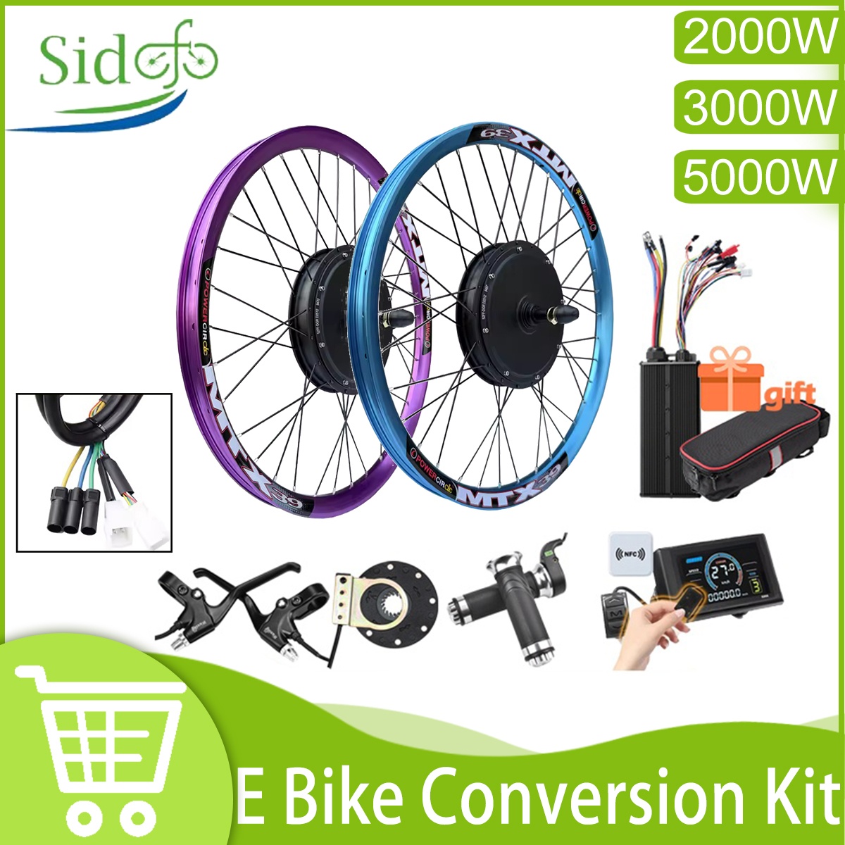 New Upgrade Ebike Conversion K - đánh giá và giá 5000W Hub Motor Kit 72V