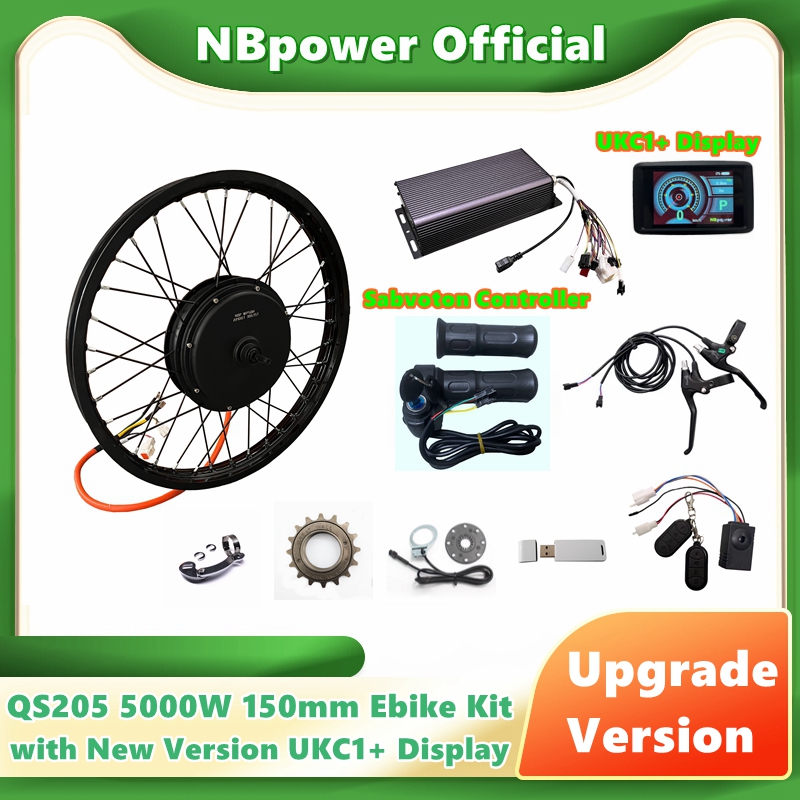 NBpower/QS205 5000W V3 150mm R - đánh giá và giá 5000W Hub Motor Kit 72V