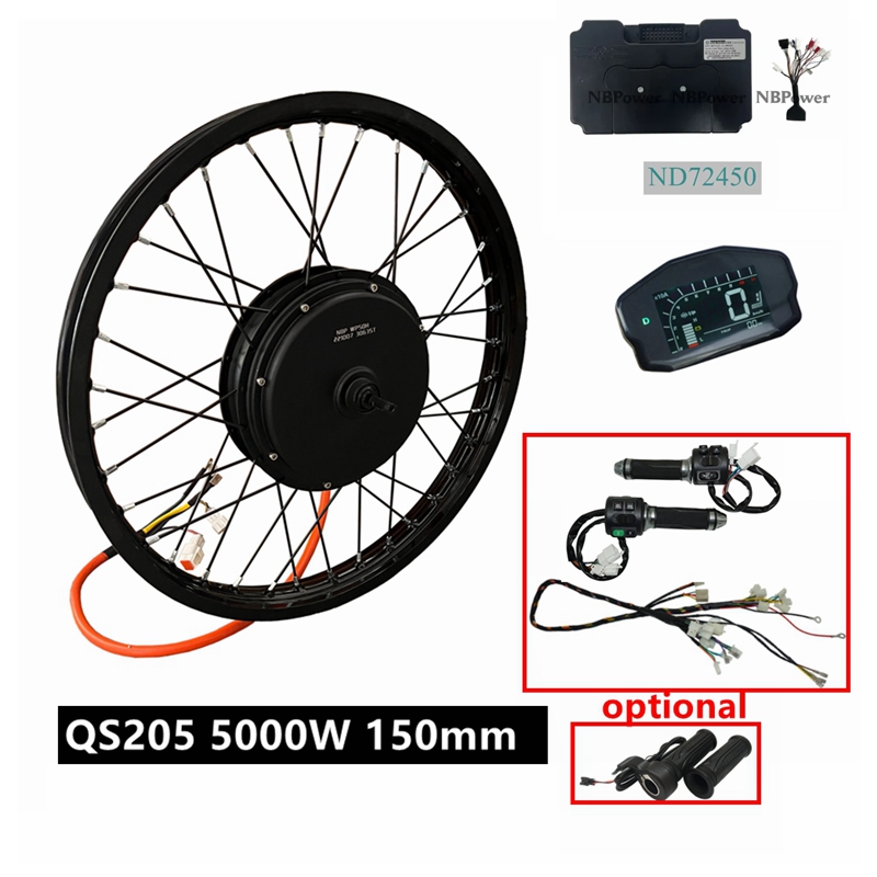 NBpower/QS205 V3 72v 5000W Ebi - đánh giá và giá 5000W Hub Motor Kit 72V