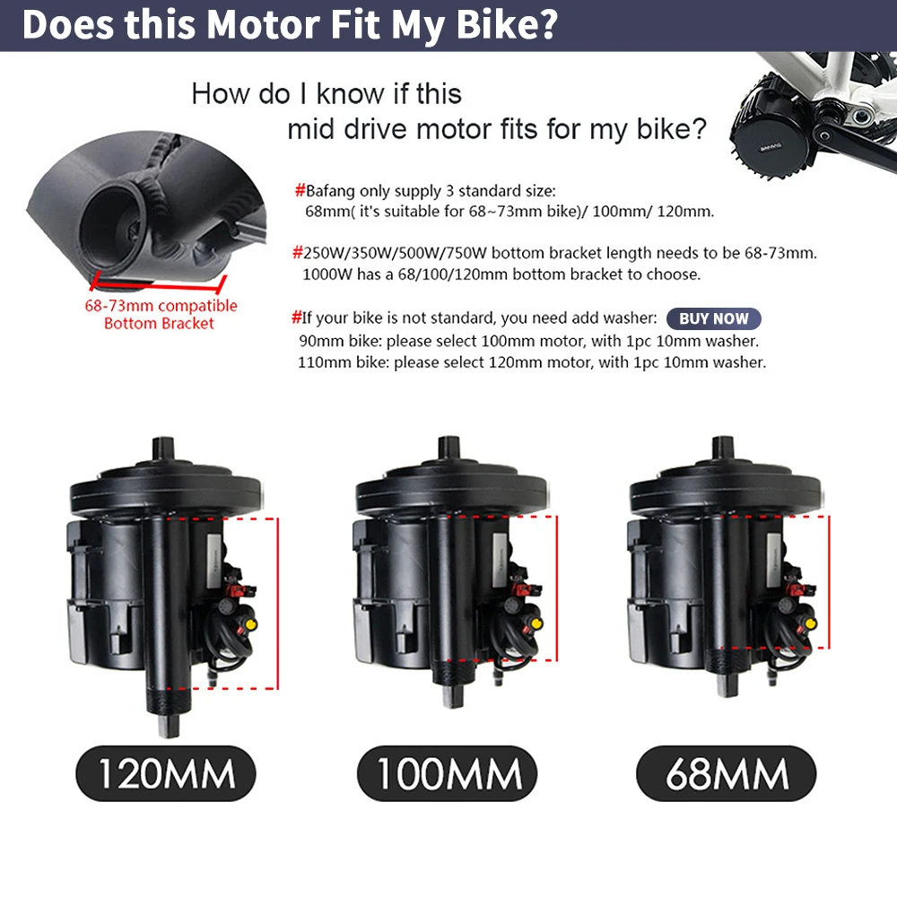 Bafang BBSHD 1000W 52V 48V 68m - đánh giá và giá Side Hung Mid Drive Motor Kit