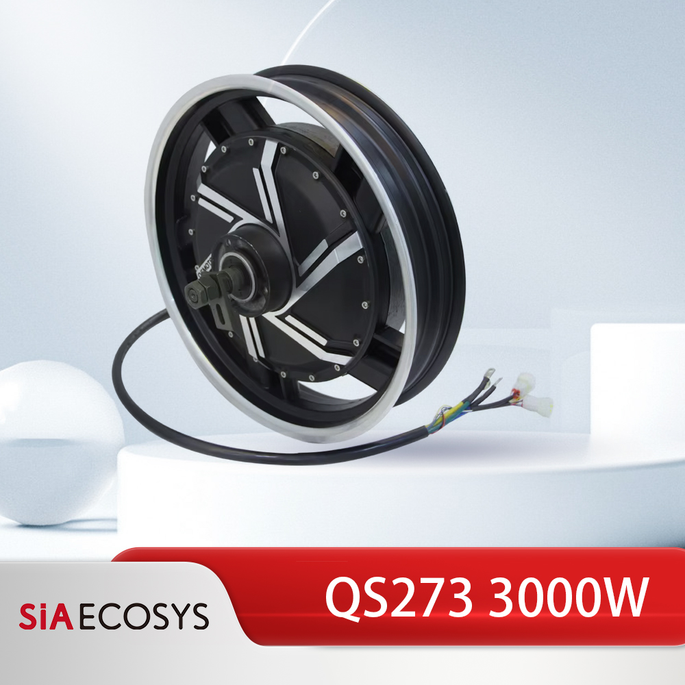 QSMOTOR QS273 17-inch 3000W V3 - đánh giá và giá 17 Inch Motorcycle Rim Hub Motor 72V